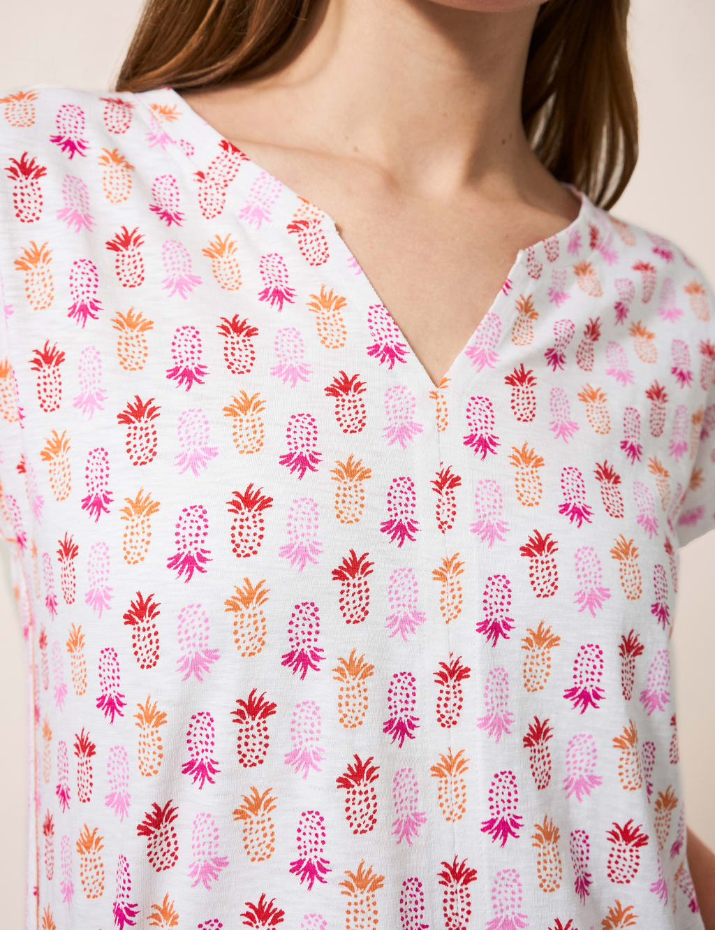 Pure Cotton Pineapple Print T-Shirt image 2