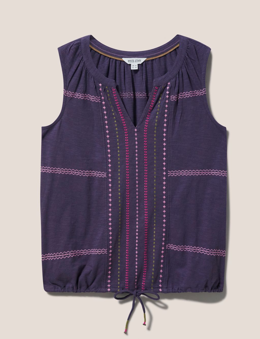 Pure Cotton Embroidered Vest image 2