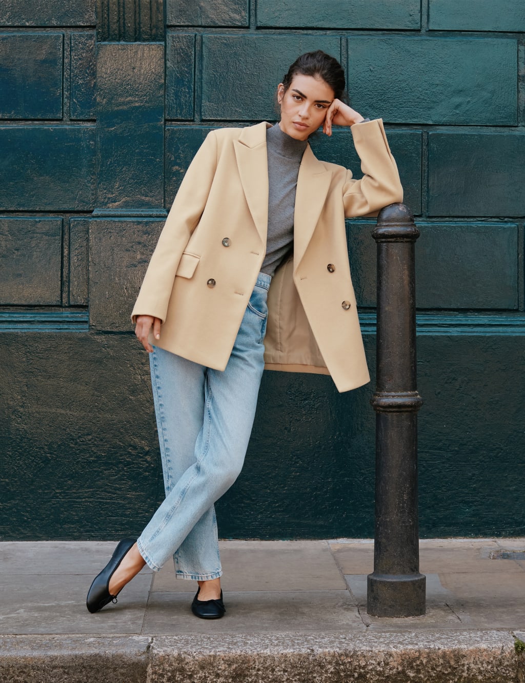 Tailored Double Breasted Blazer image 7