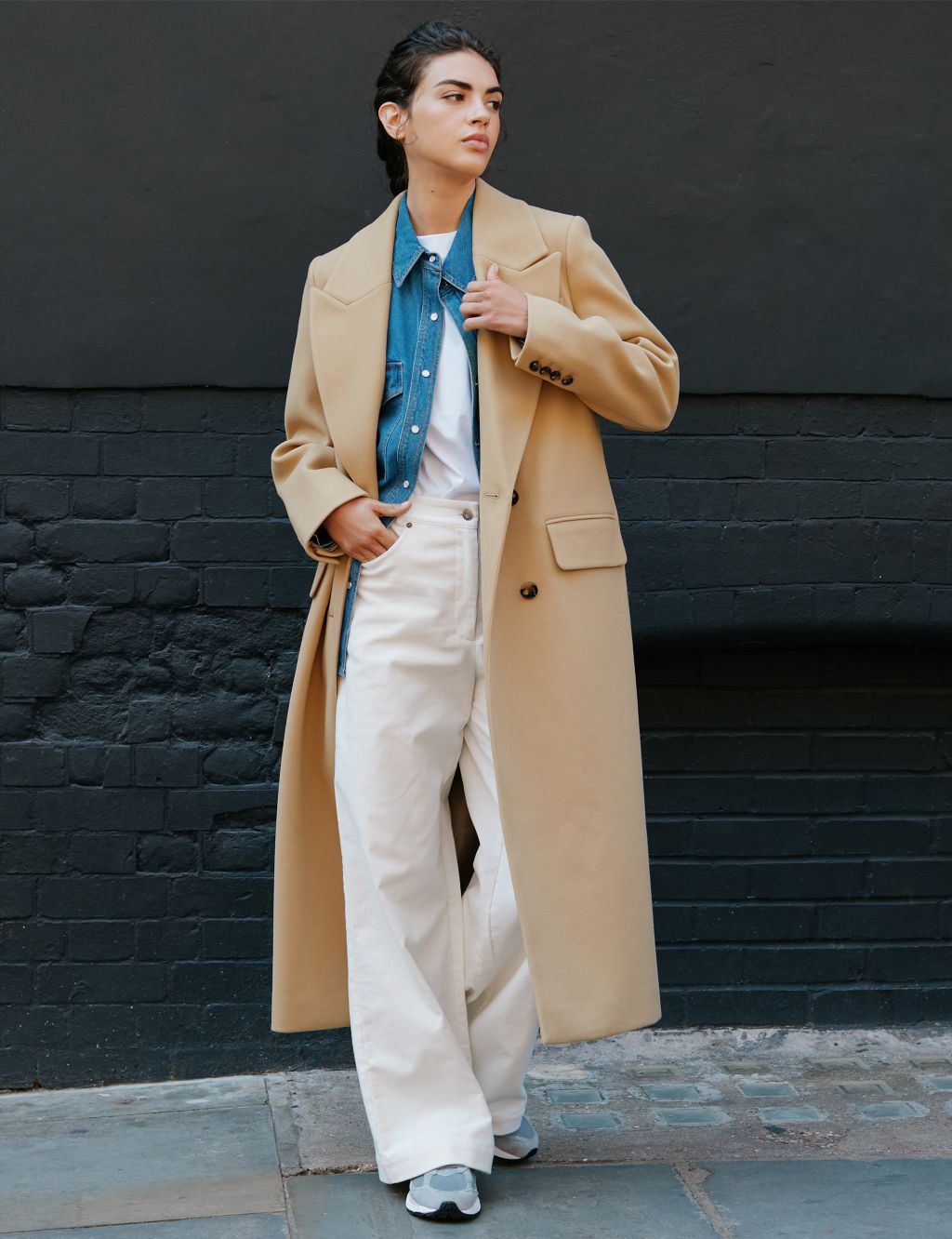 Double Breasted Tailored Coat image 5