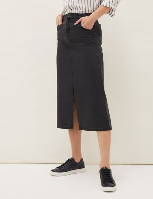 M&S Phase Eight Womens Denim Midi Skirt