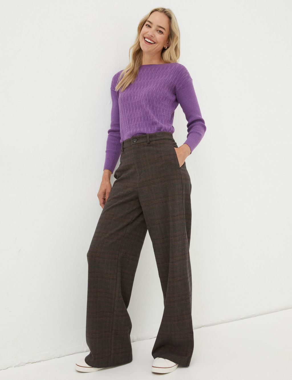 Purple Sandown Smart Trousers Womens
