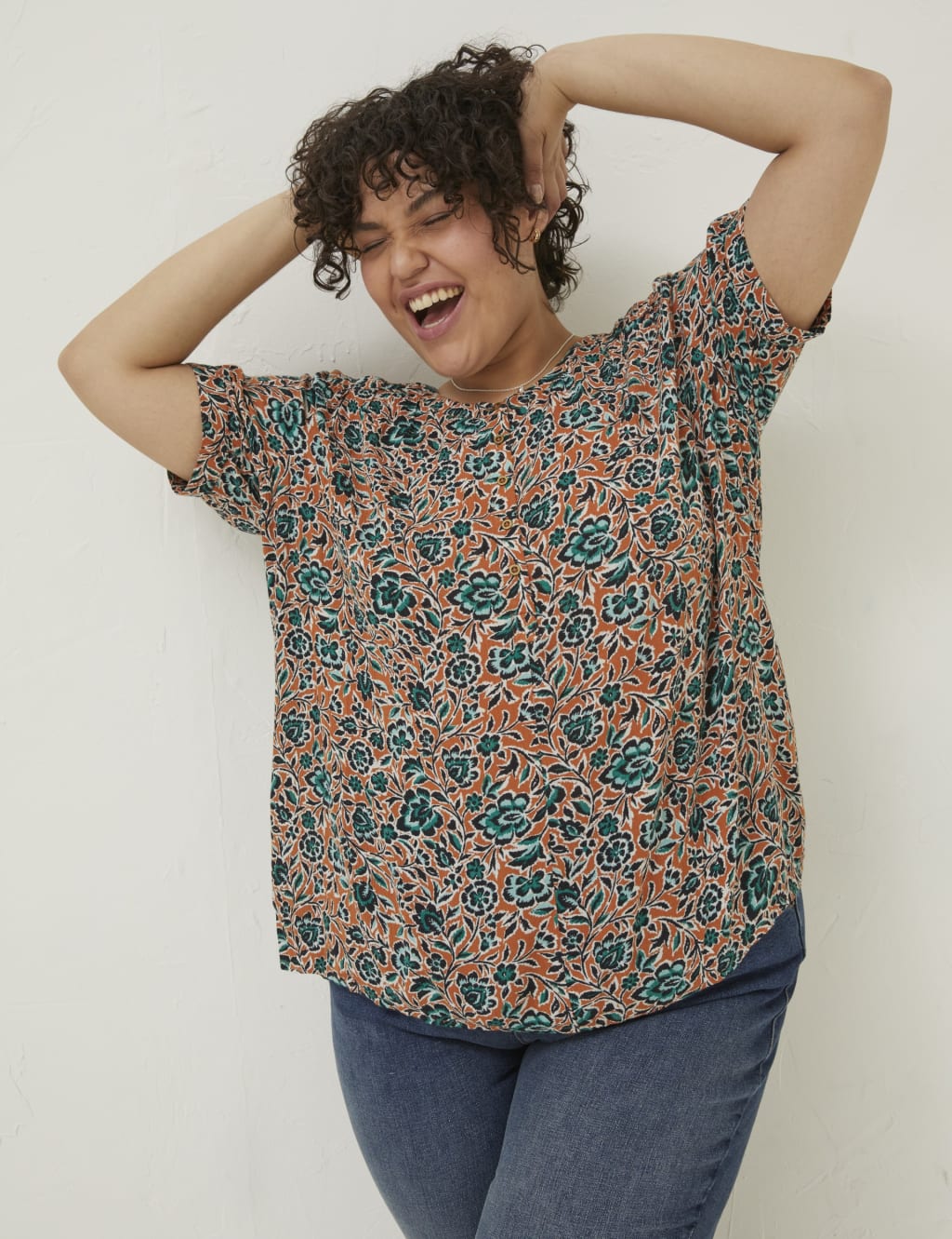 Floral Round Neck Blouse image 1