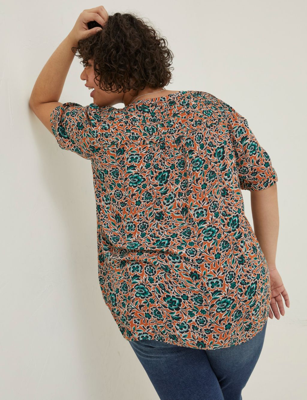 Floral Round Neck Blouse image 2
