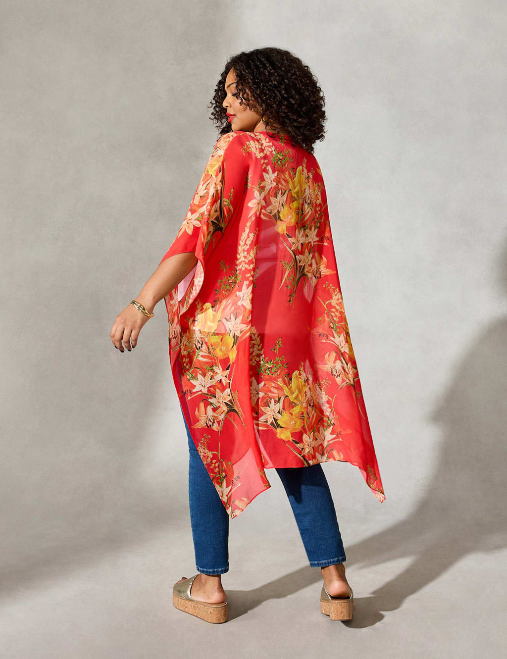Chiffon Floral Kimono image 5
