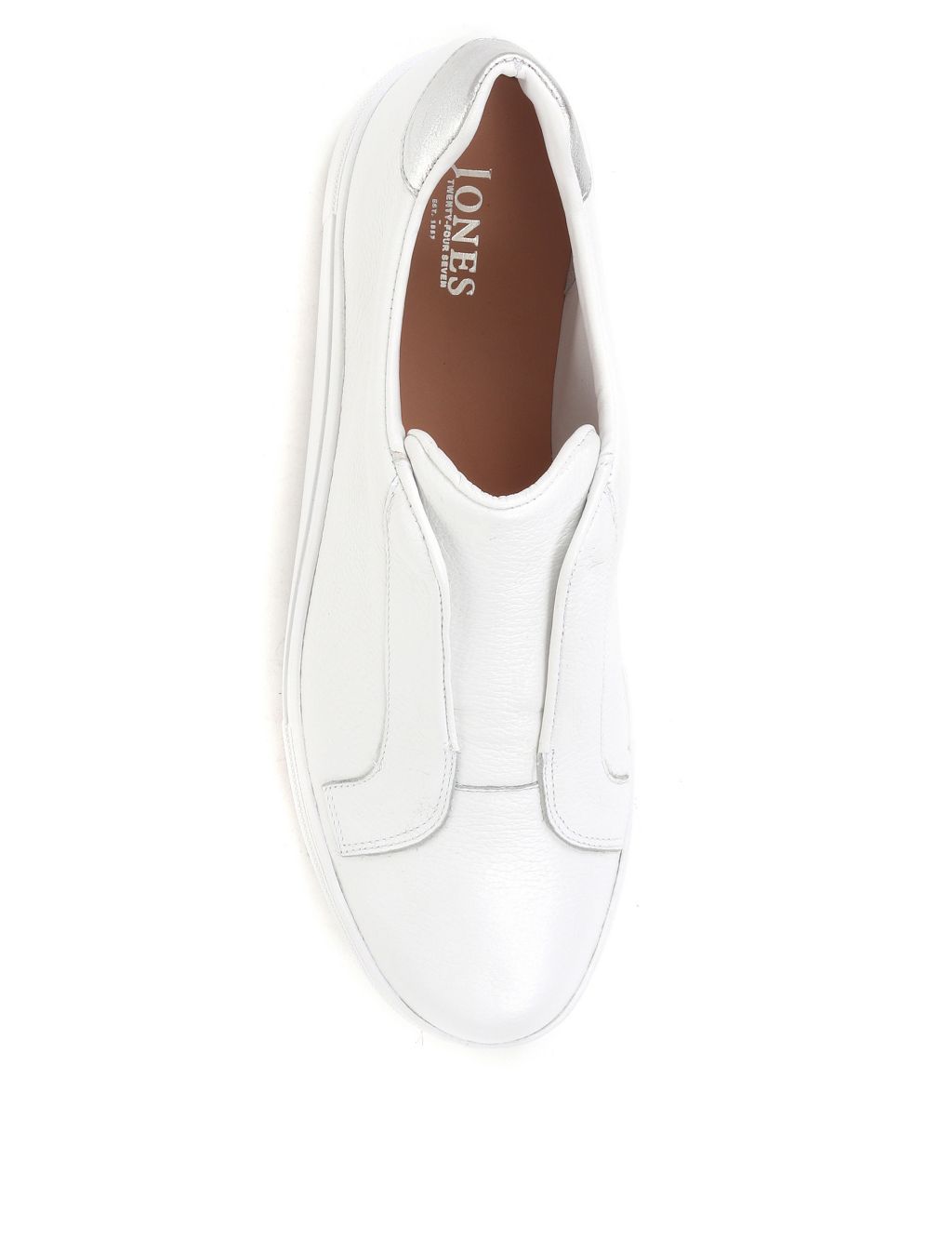 Leather Slip On Trainers image 2