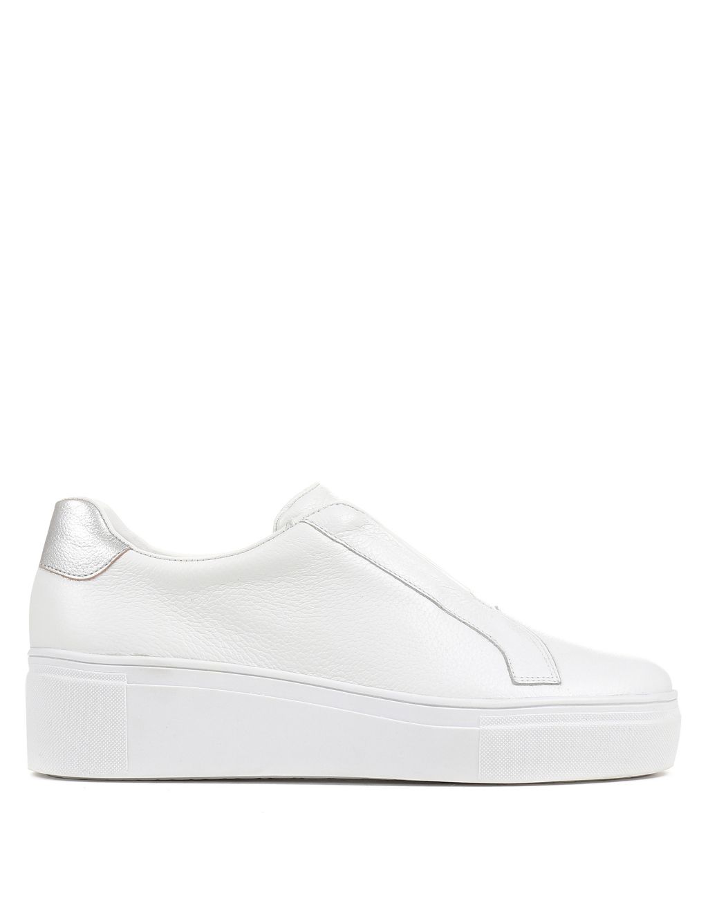 Leather Slip On Trainers image 4