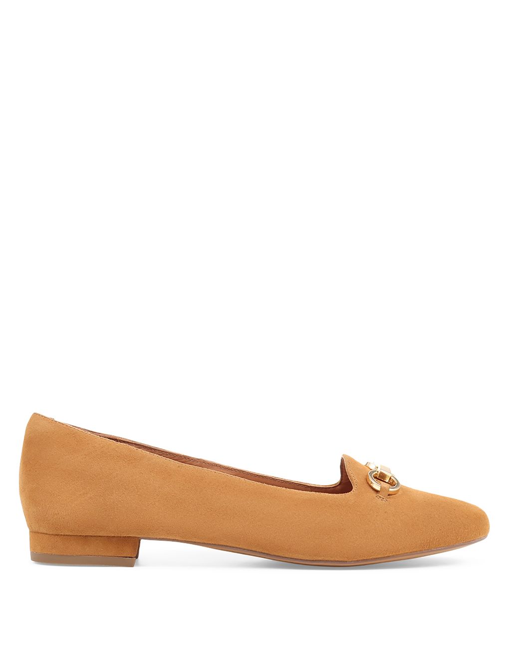 Suede Buckle Flat Loafers image 4