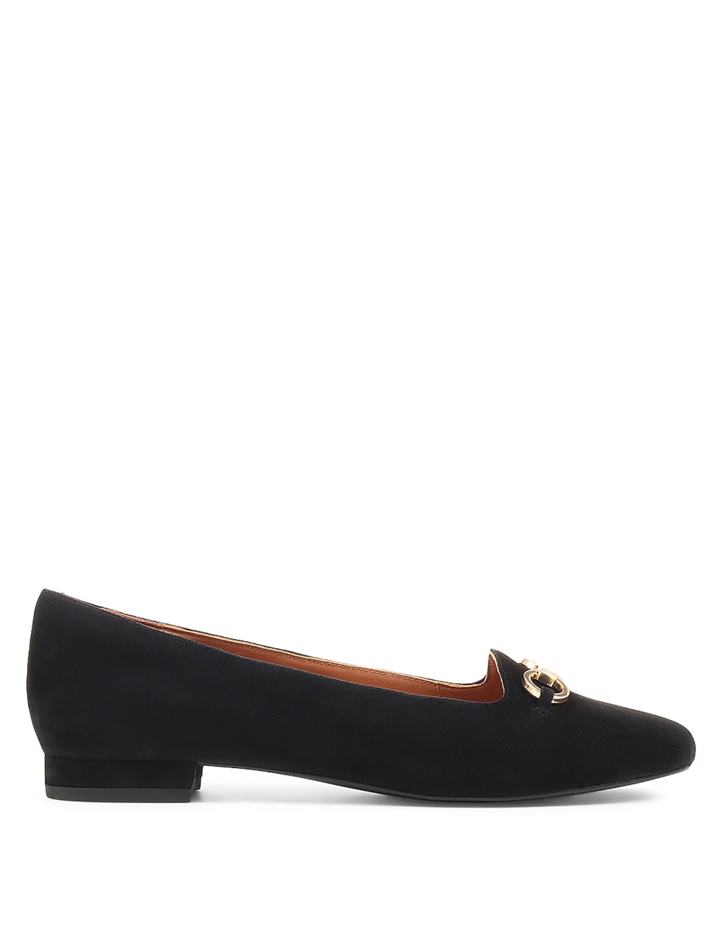 Suede Buckle Flat Loafers image 4