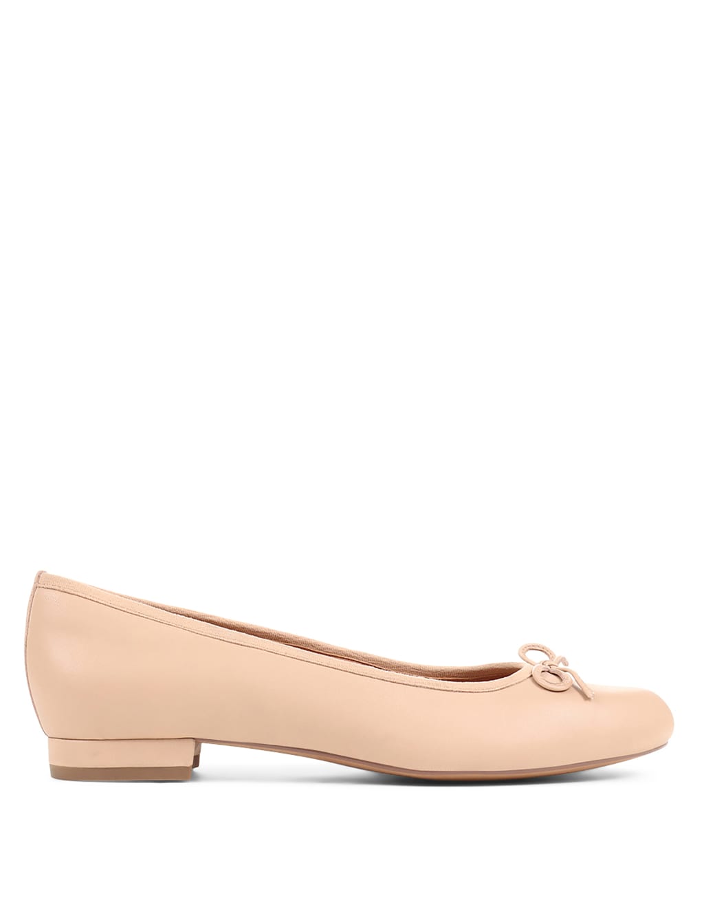 Leather Flat Ballet Pumps image 5