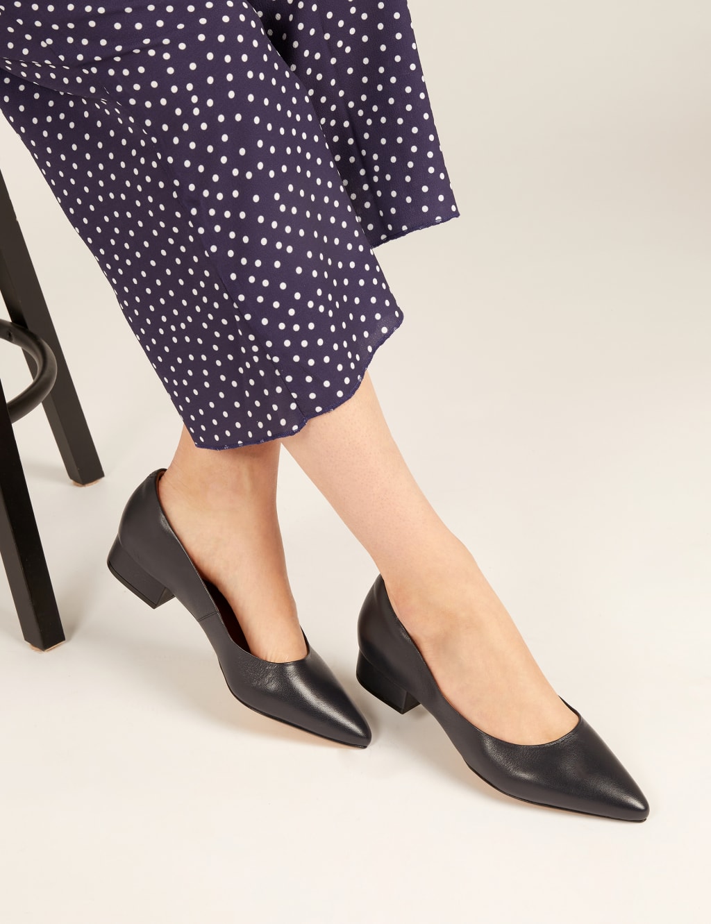 Marks and spencers navy shoes discount