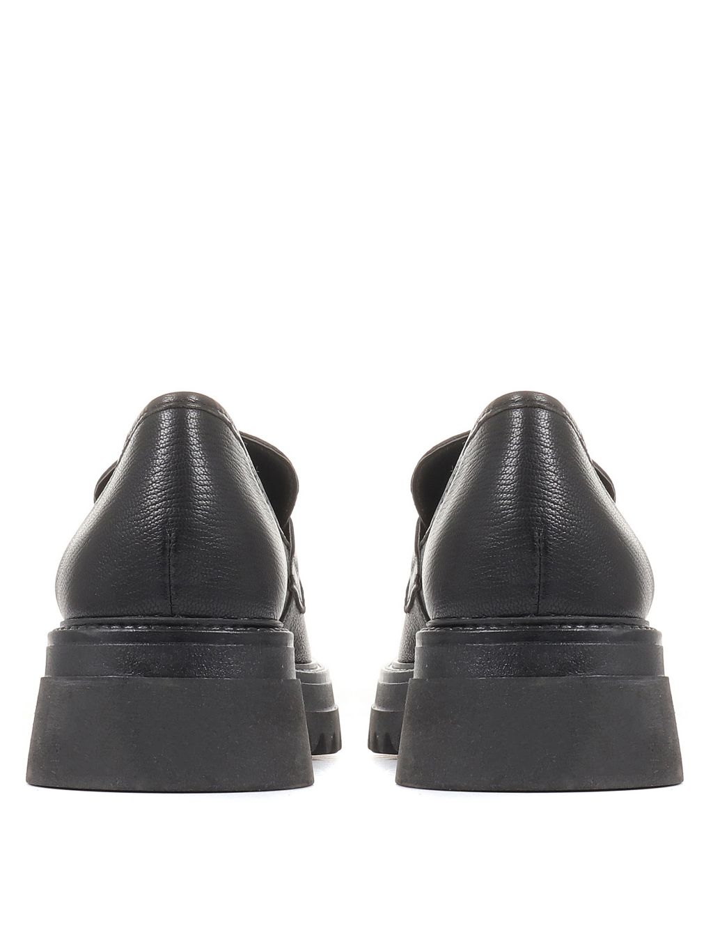 Leather Flat Loafers image 3