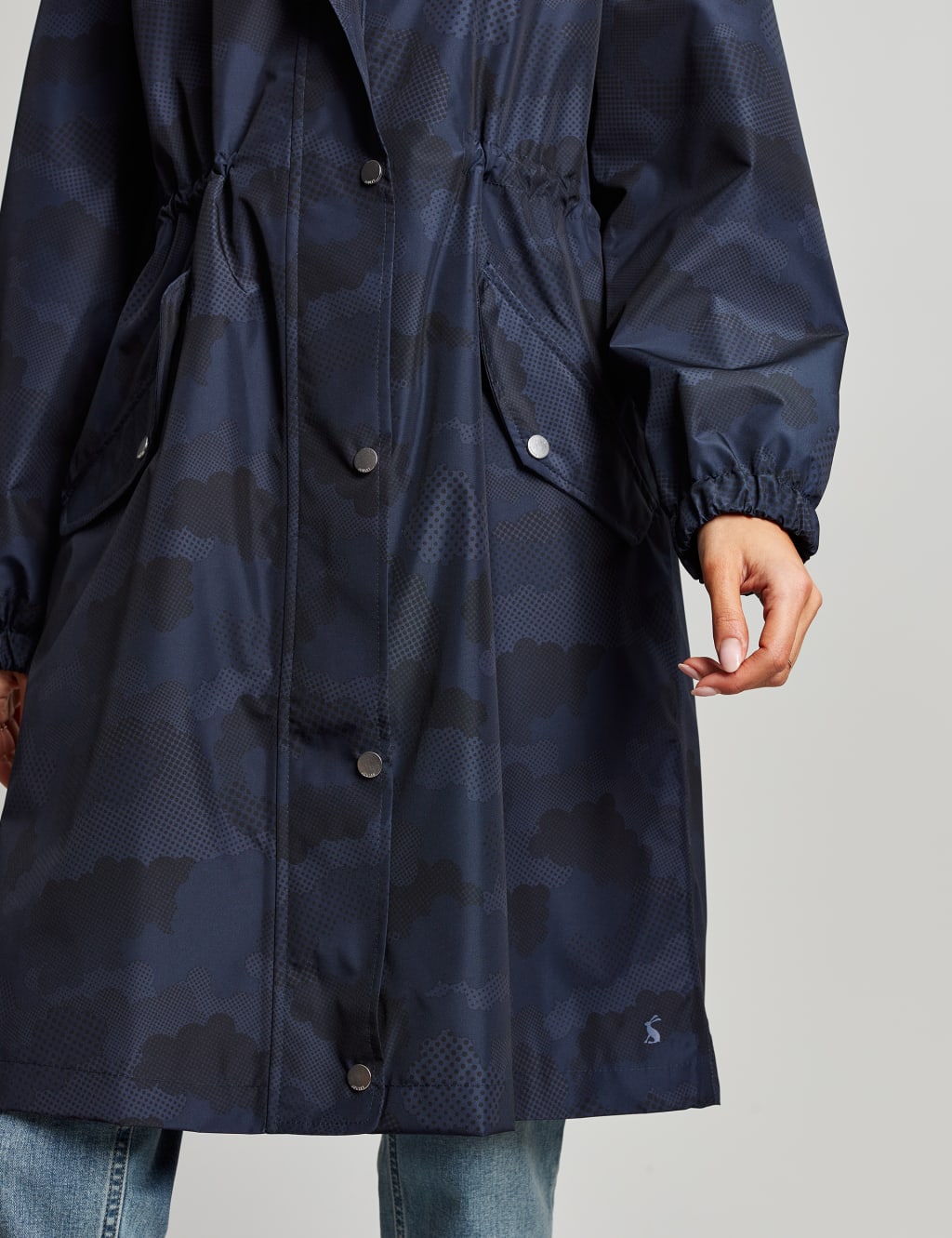 Waterproof Printed Hooded Longline Raincoat image 5