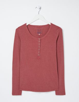 M&S Fatface Womens Round Neck Long Sleeve Top