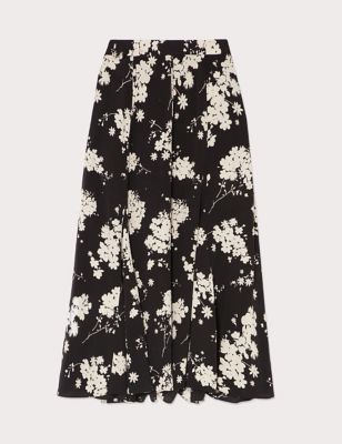 M&S Jigsaw Womens Floral Midaxi Slip Skirt