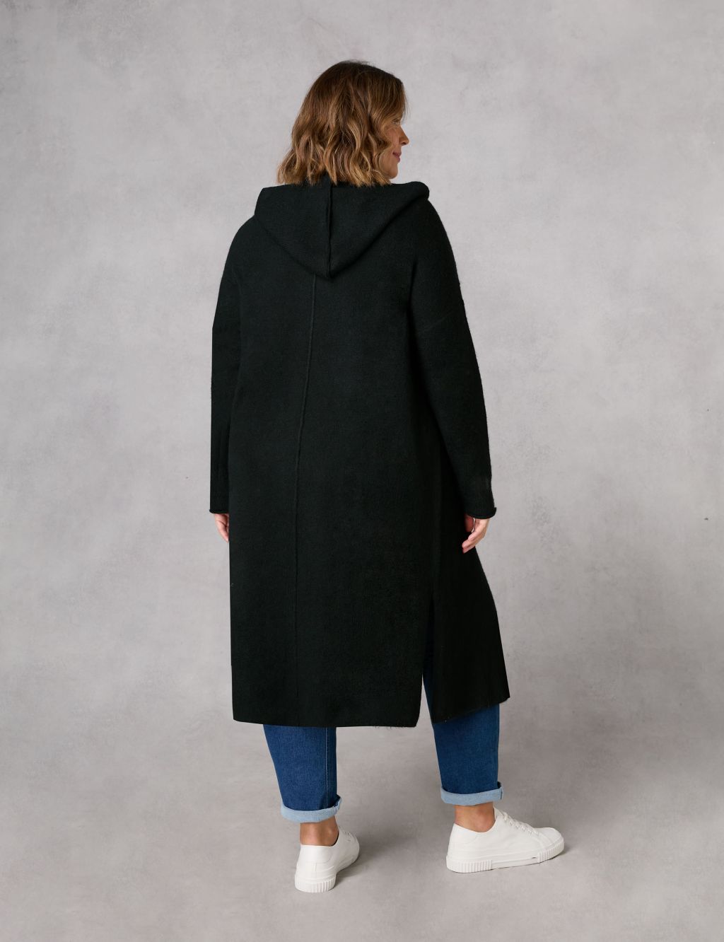 Relaxed Longline Hooded Cardigan image 4