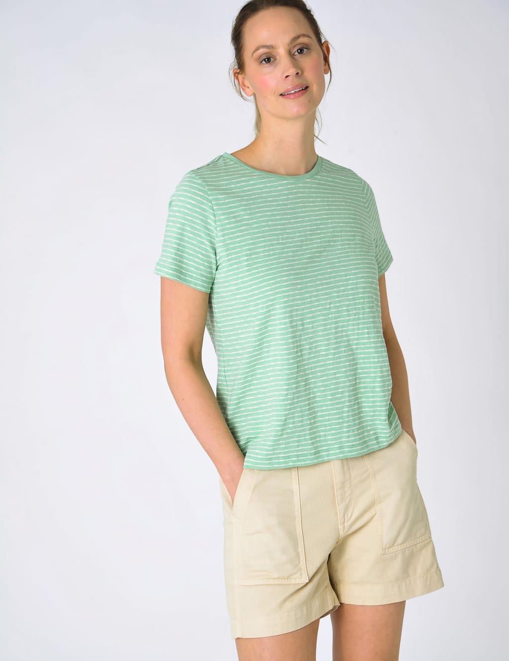 Pure Cotton Striped T-Shirt image 1