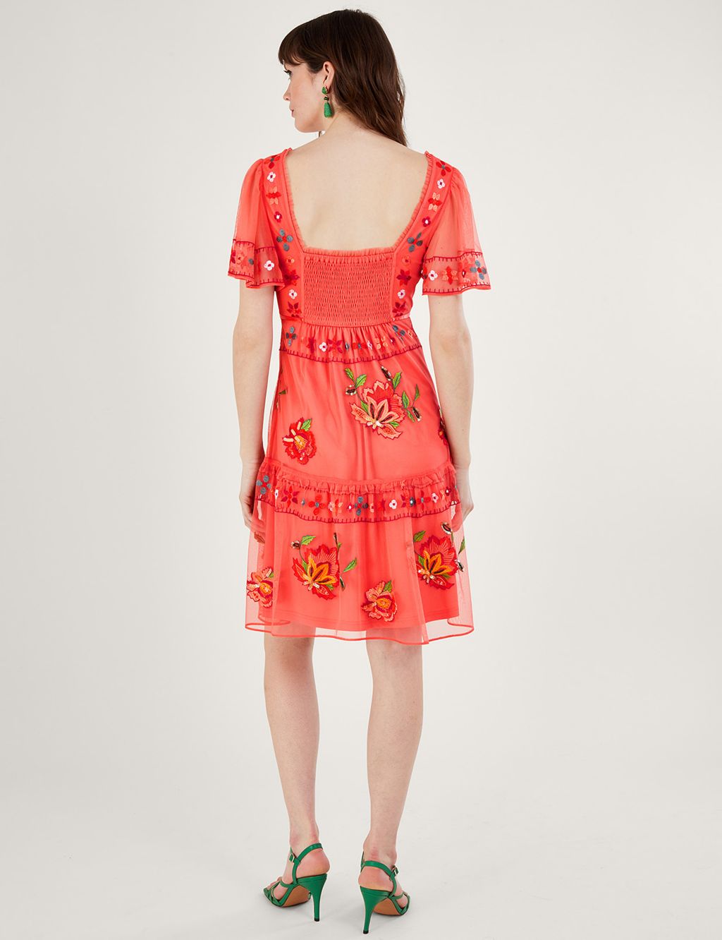 Ana Embroidered Tiered Dress image 4
