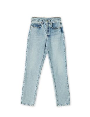M&S Albaray Womens Pure Cotton Straight Leg Jeans