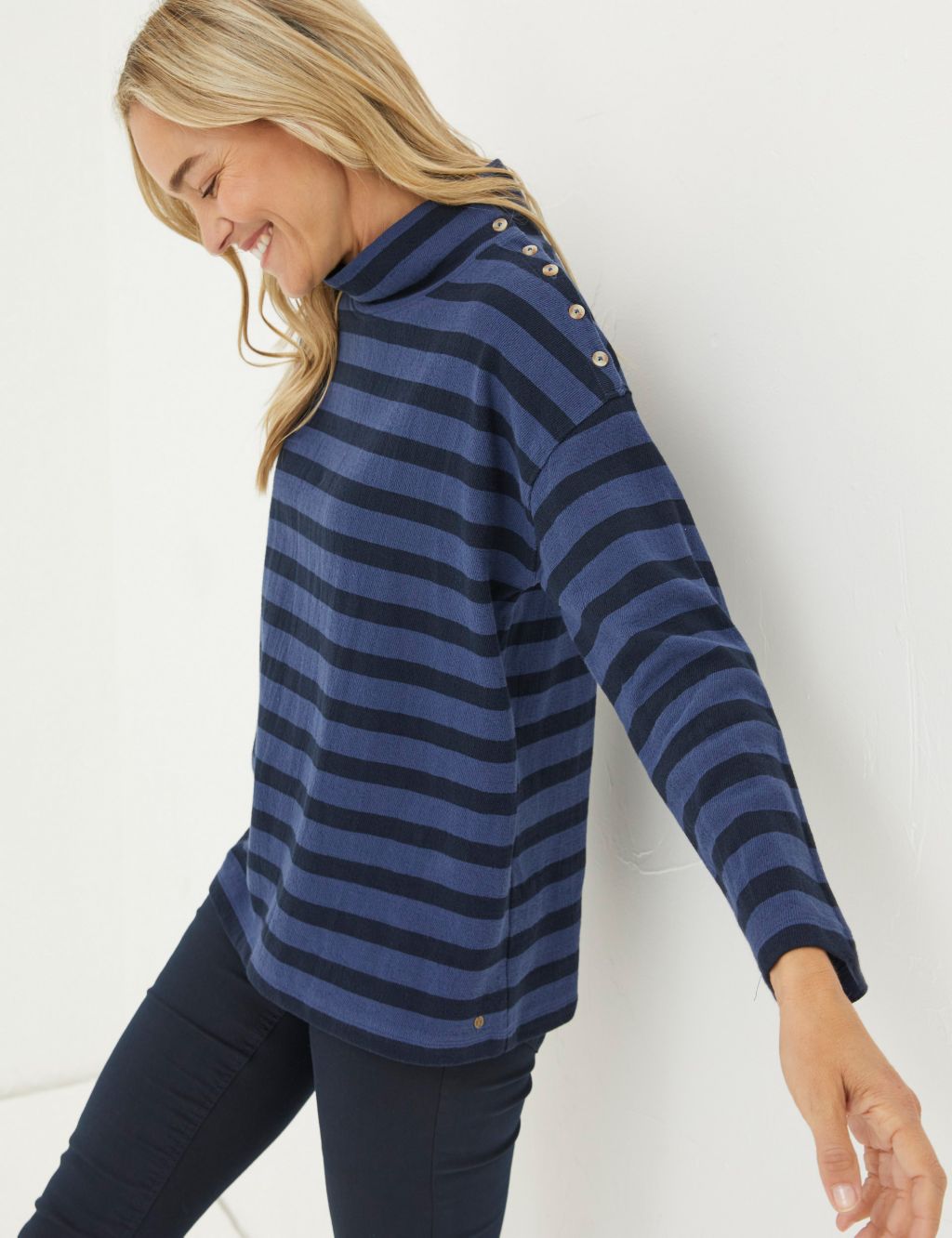 Pure Cotton Striped Sweatshirt image 1