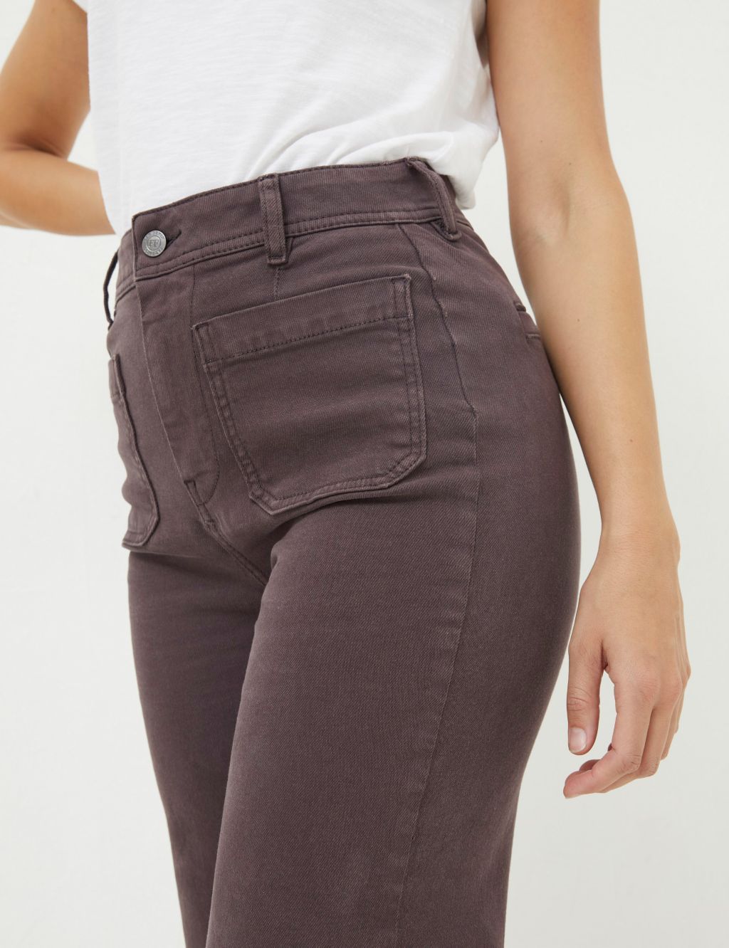 Wide Leg Cropped Jeans image 5