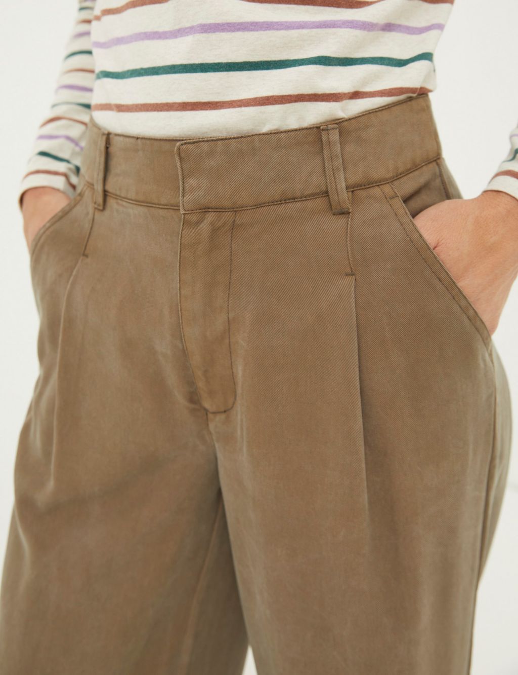 Pure Lyocell™ Pleat Front Wide Leg Trousers image 5