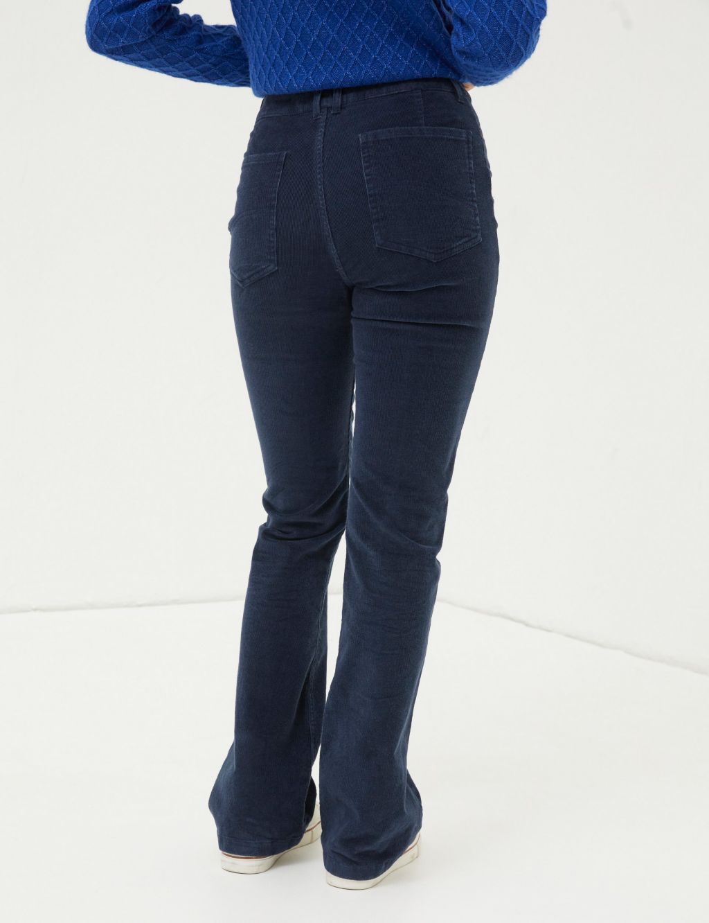Cord Flared Trousers image 4
