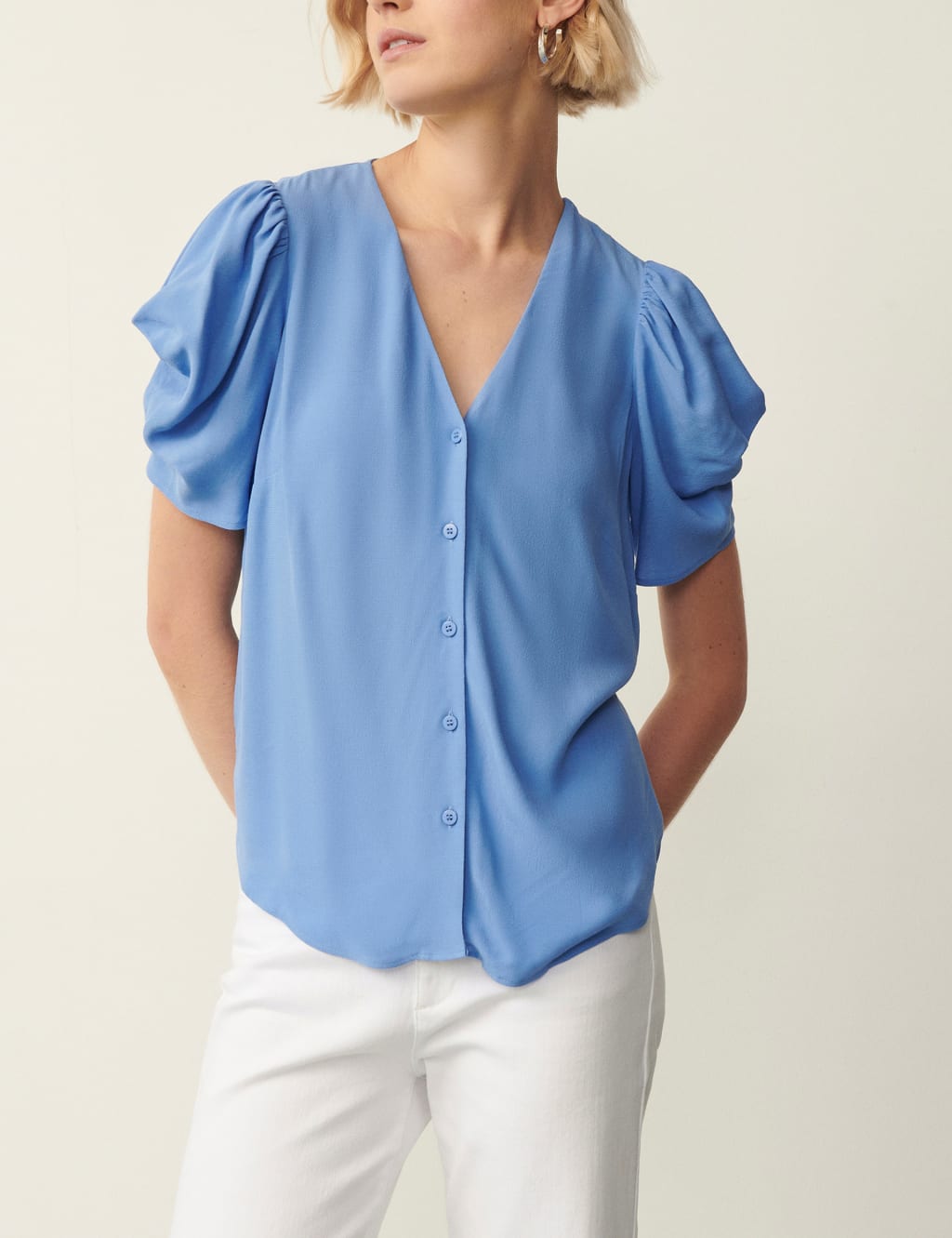 Machi Loose Short Sleeves Blouse main image 1