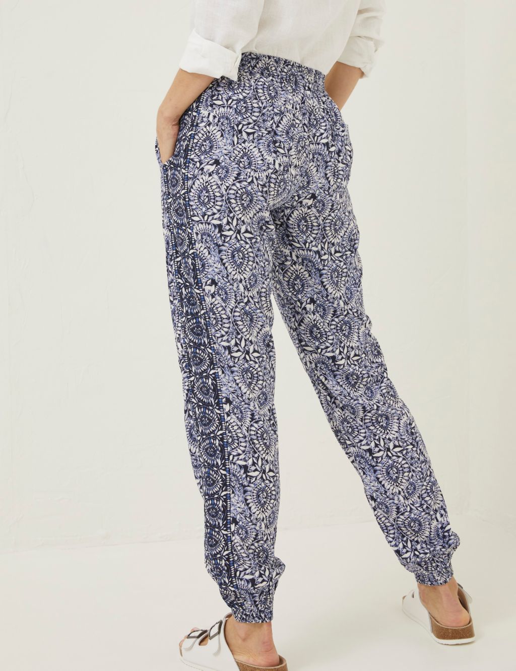 Floral Pull On Cuffed Joggers image 4