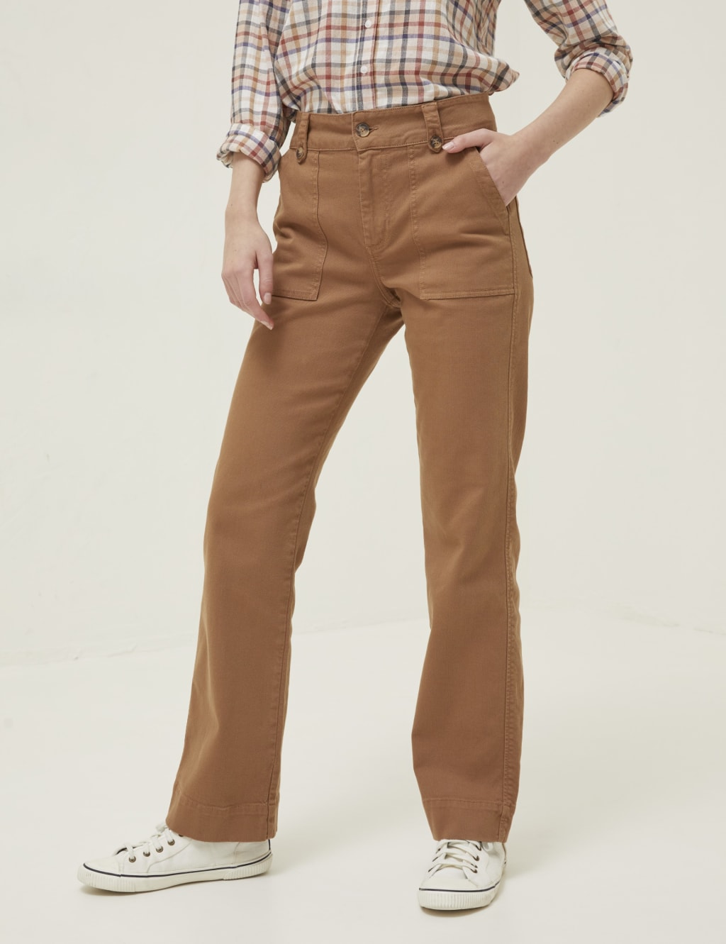 Cotton Rich Cargo Wide Leg Trousers image 2