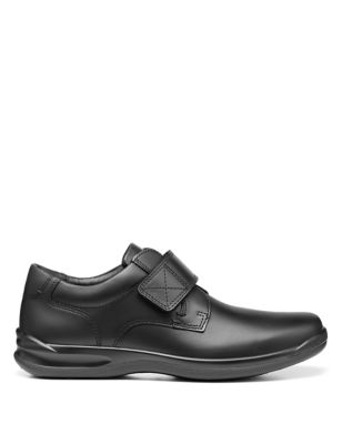Hotter Men's Sedgwick II Leather Derby Shoes - 9 - Black, Black,Dark Brown