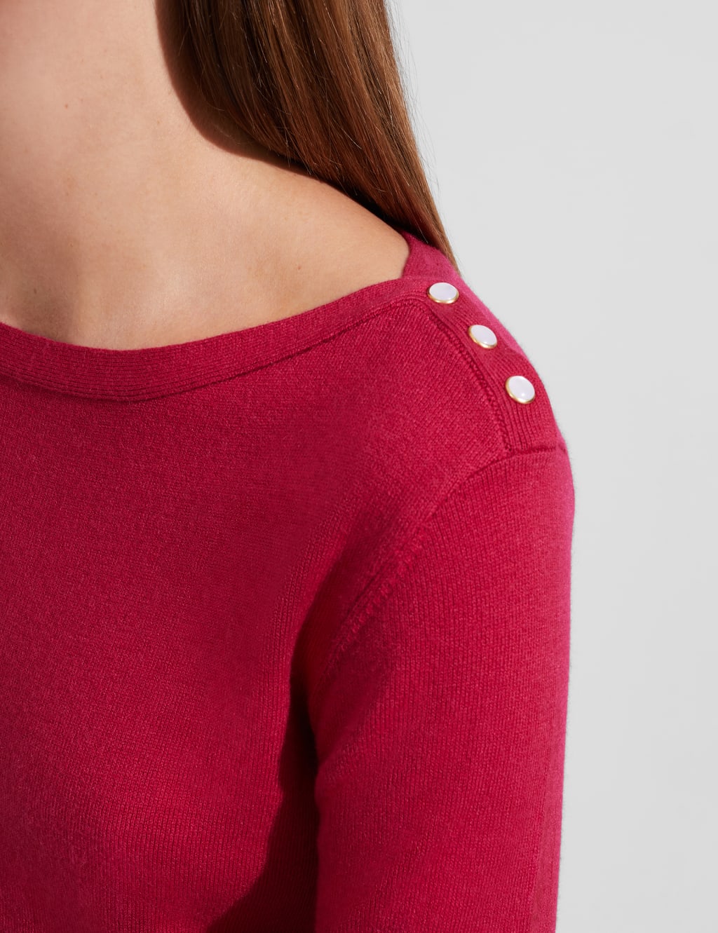 Slash Neck Jumper with Wool image 4