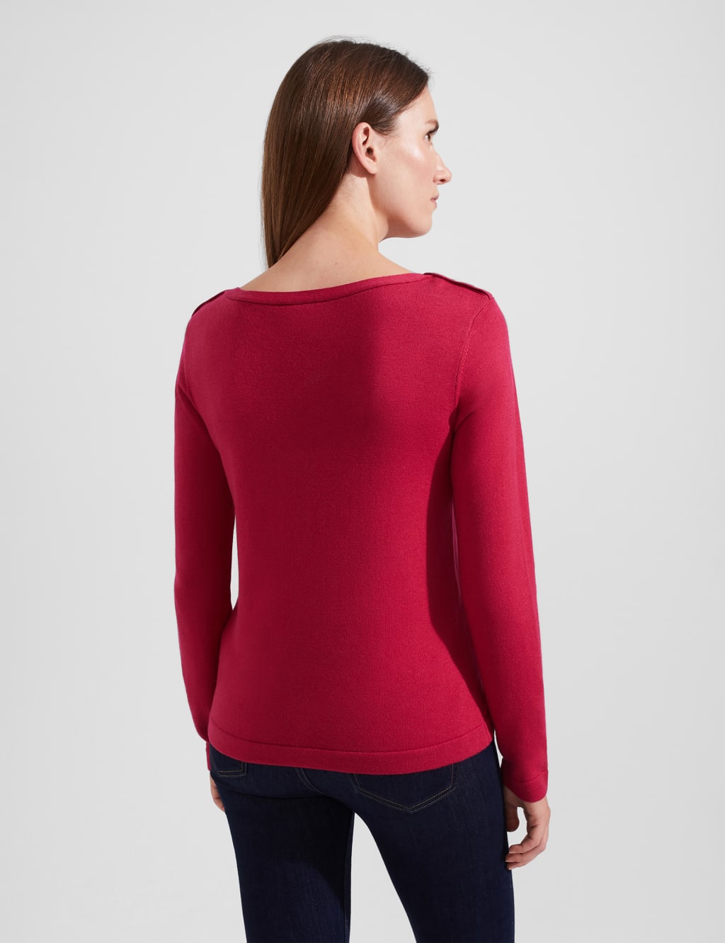 Slash Neck Jumper with Wool image 5