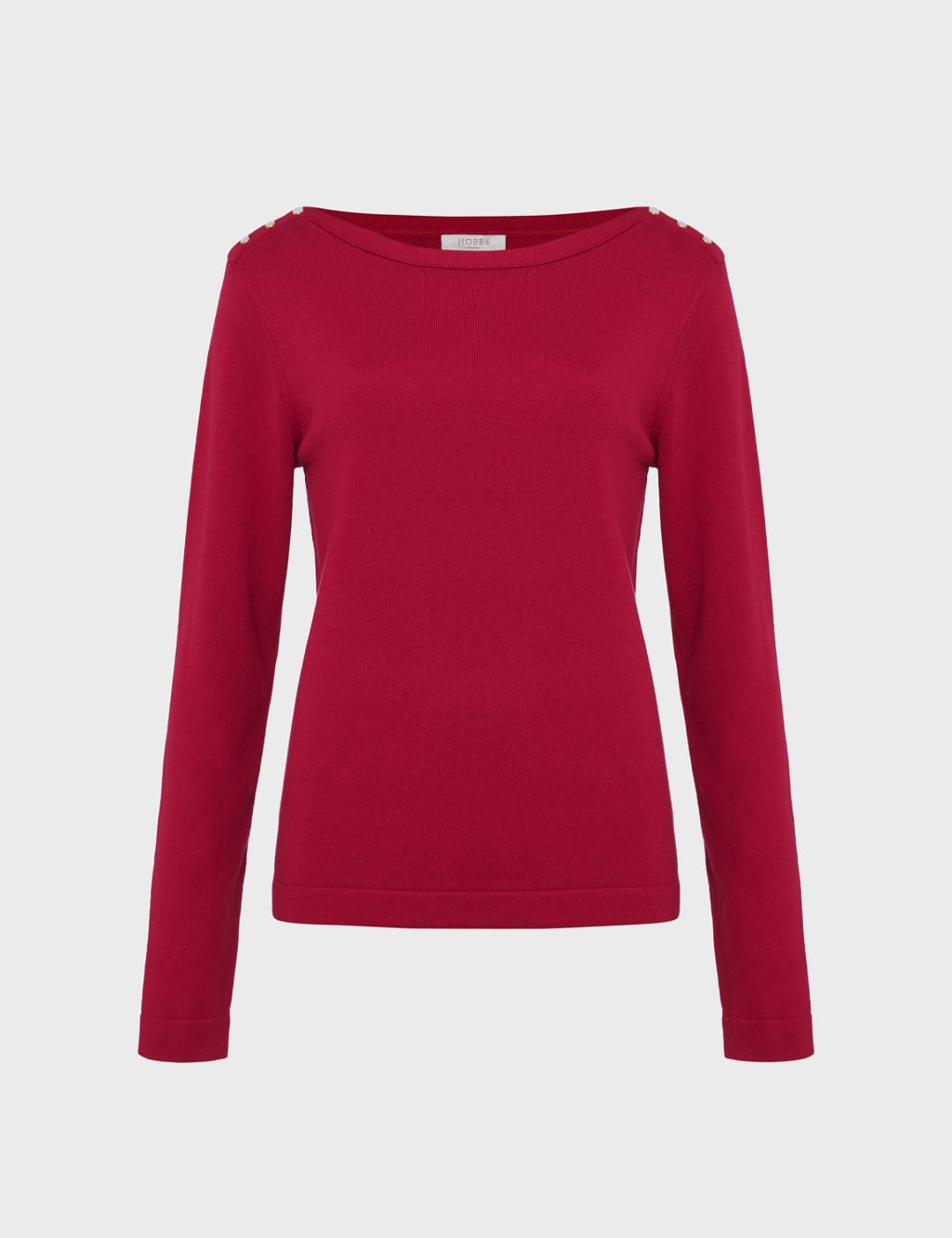 Slash Neck Jumper with Wool image 2