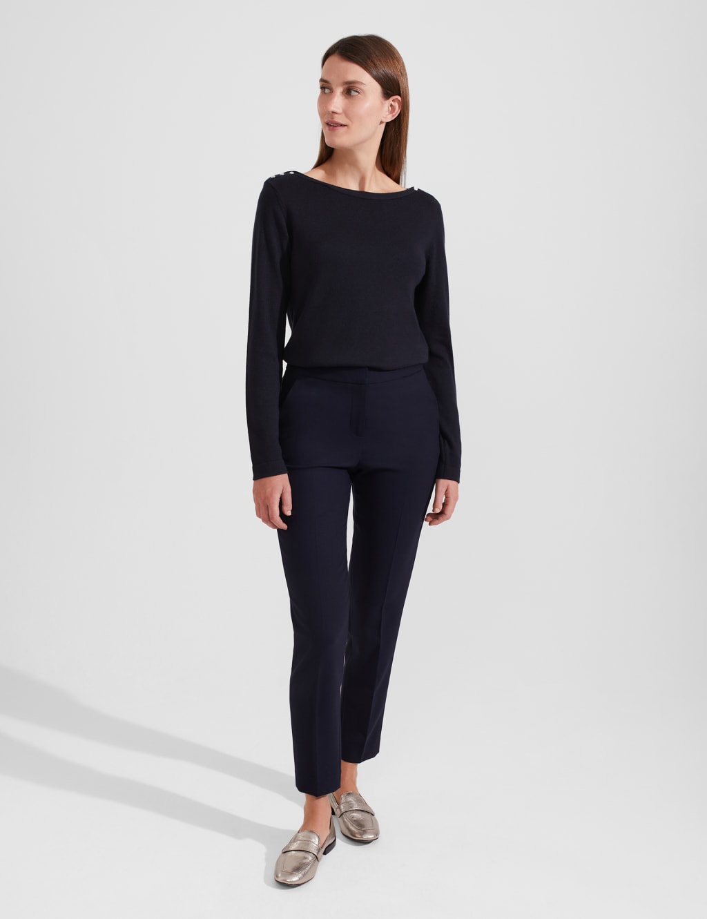 Slash Neck Jumper with Wool image 5