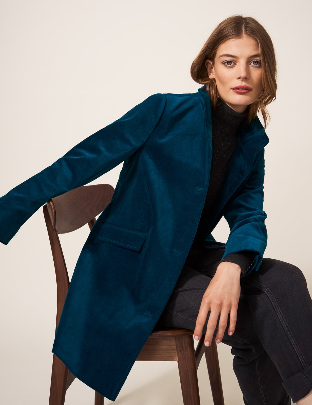 Velvet Pea Coat image 1