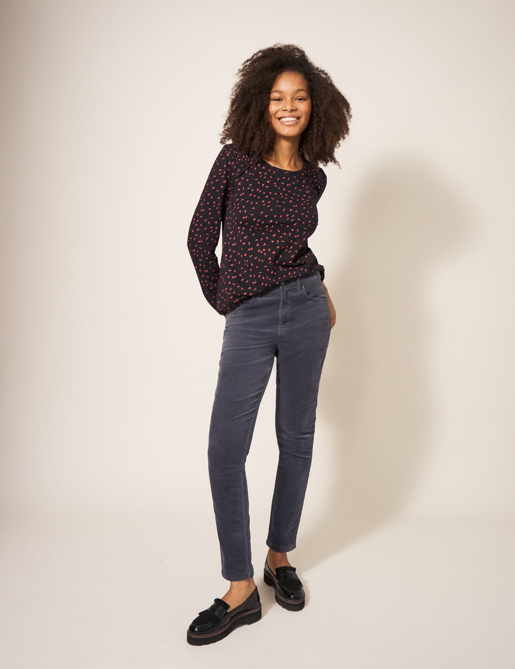 Cord Skinny Trousers image 1