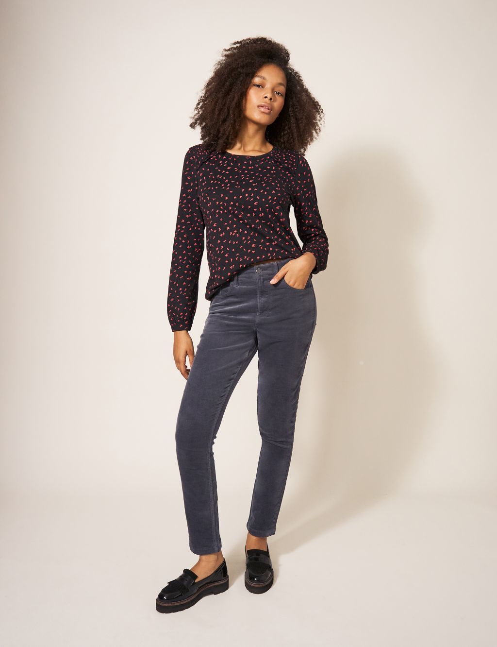 Cord Skinny Trousers image 4