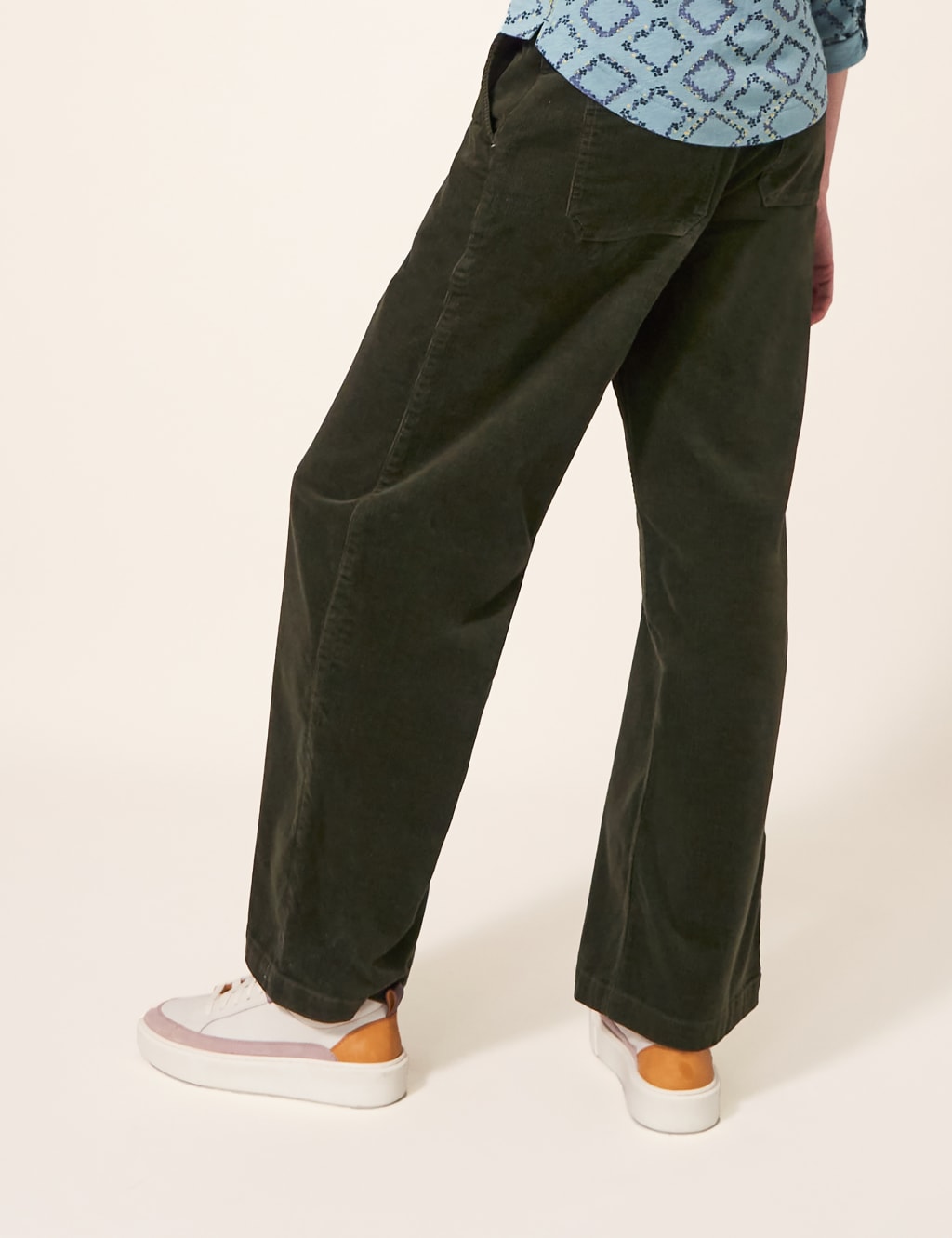 Cord Wide Leg Trousers image 5