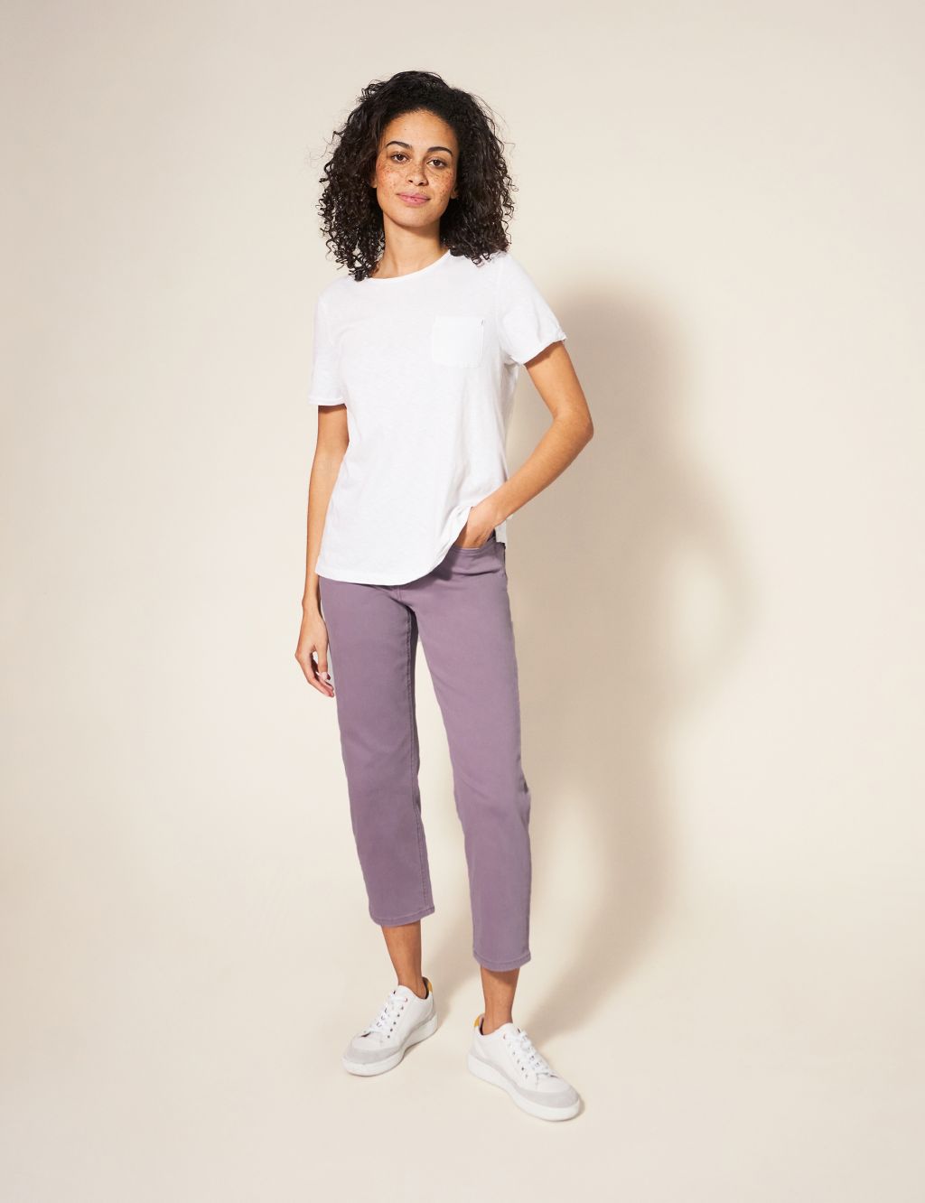 Straight Leg Cropped Jeans image 1