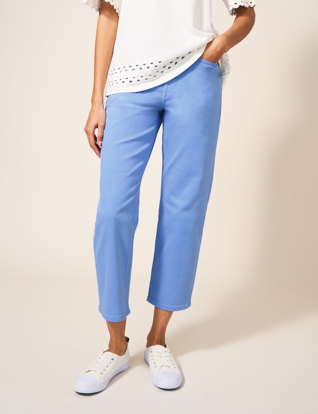 Straight Leg Cropped Jeans image 2