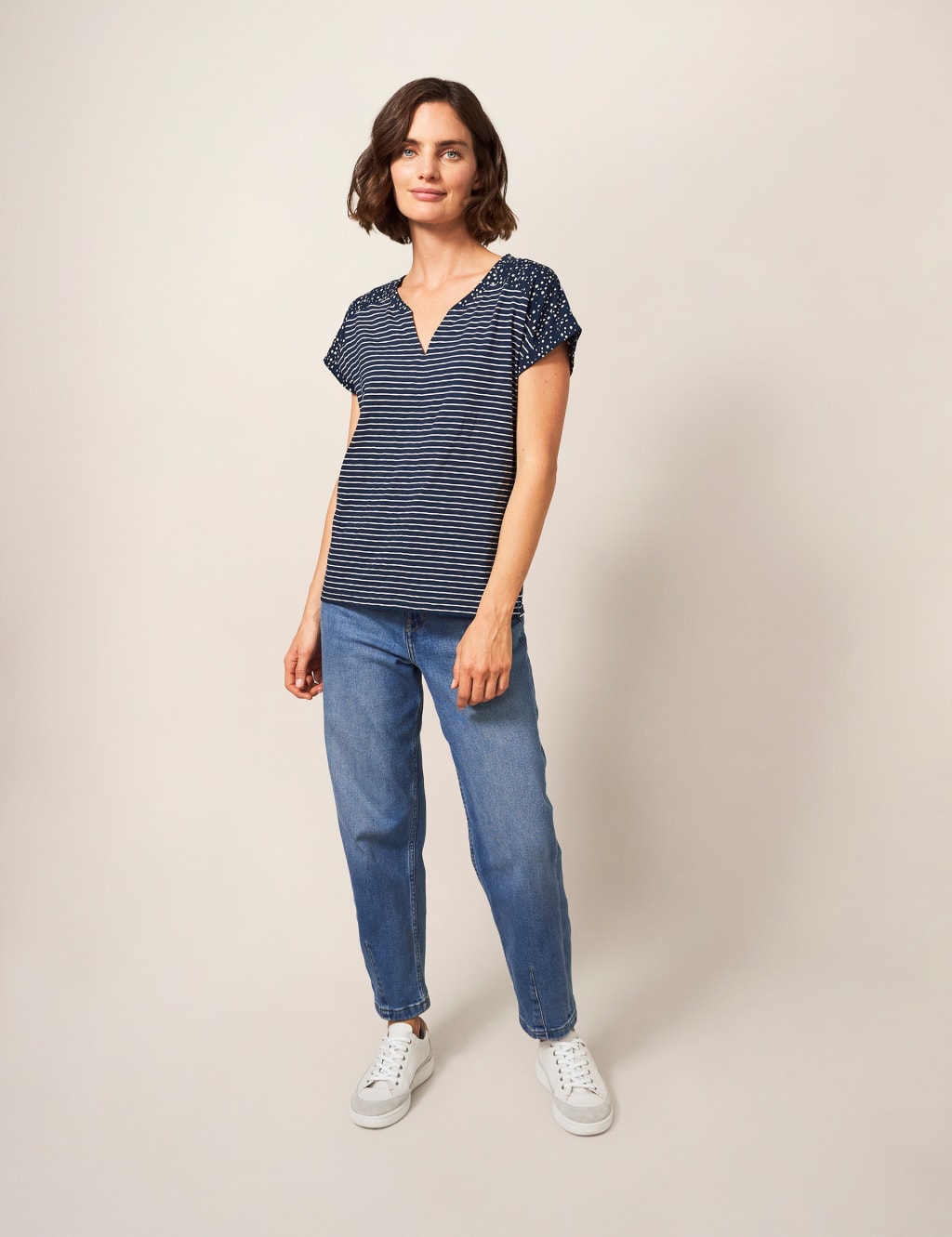 Pure Cotton Striped T-Shirt image 3