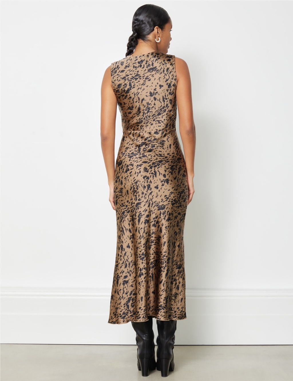 Vintage Animal Print Dress - M