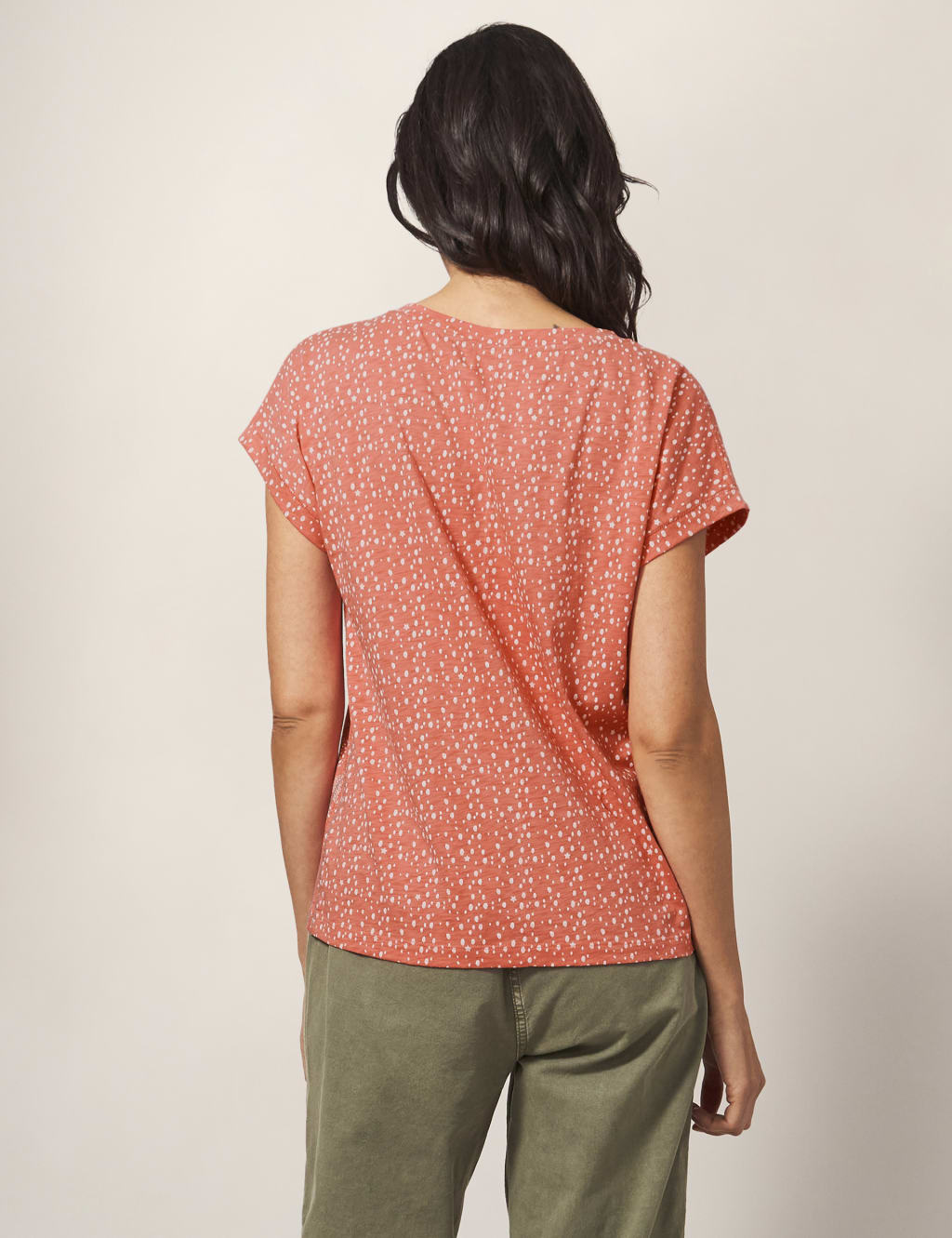 Pure Cotton Notch Neck T-Shirt image 2