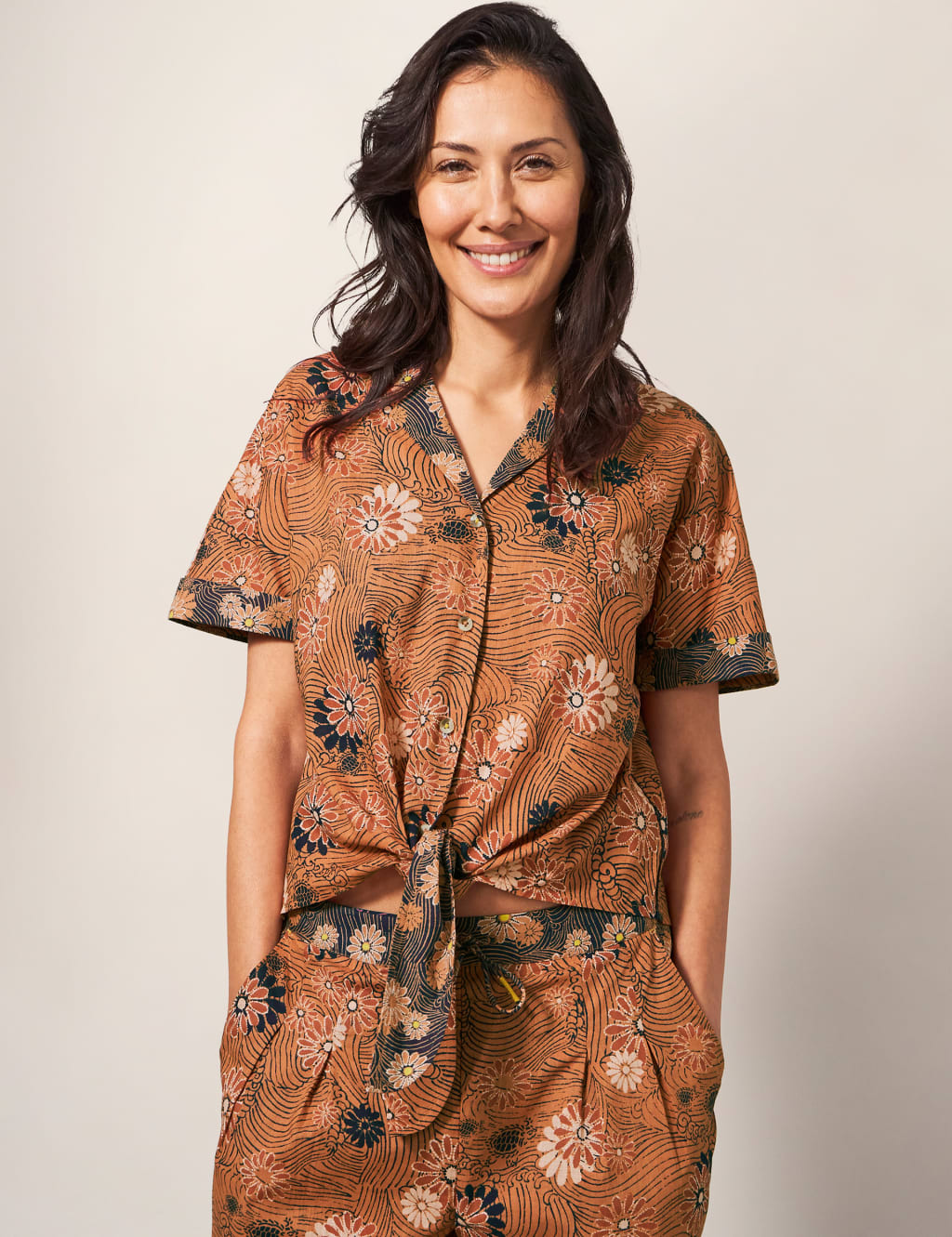 Pure Cotton Floral Shirt image 1