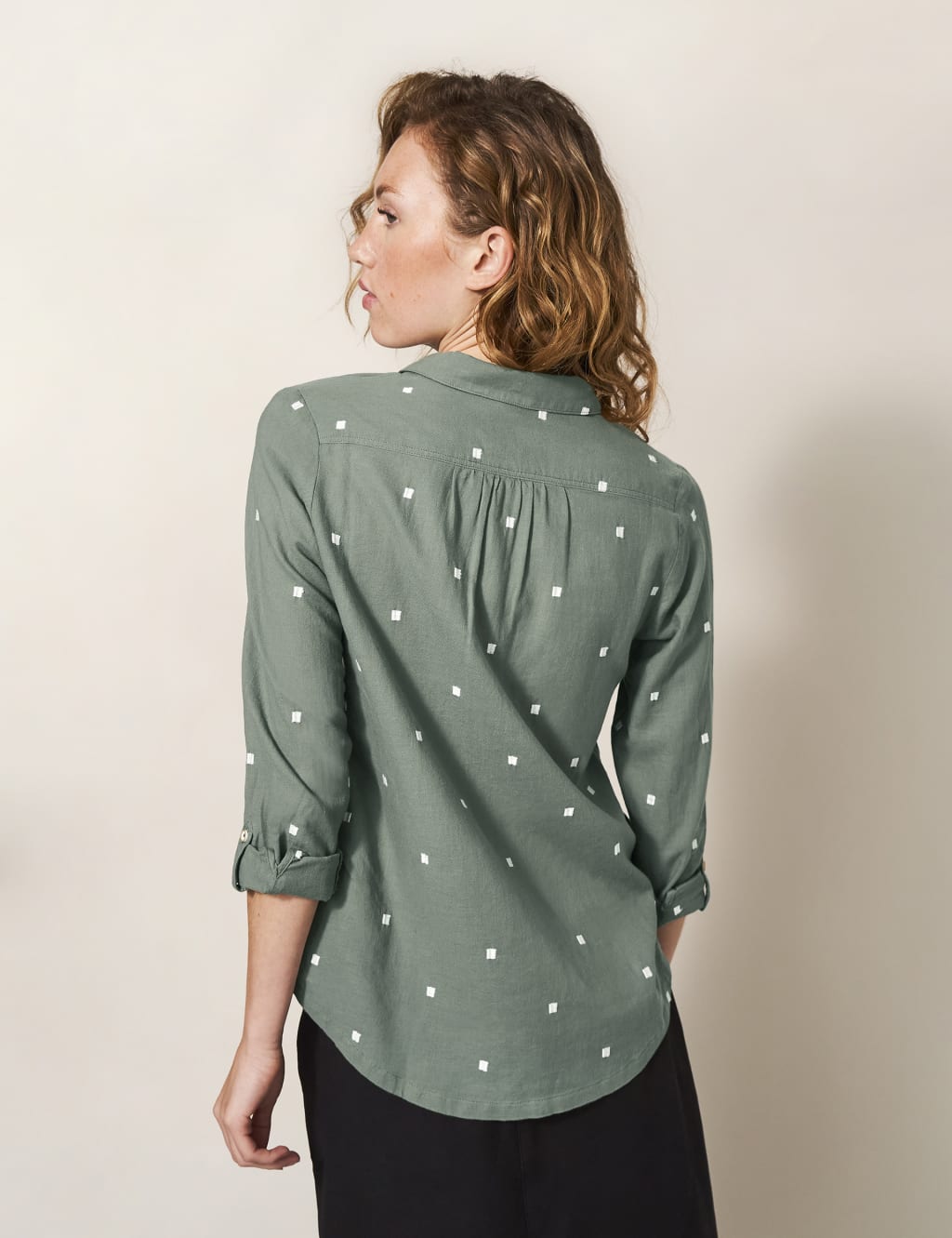 Organic Cotton Embroidered Collared Shirt image 5