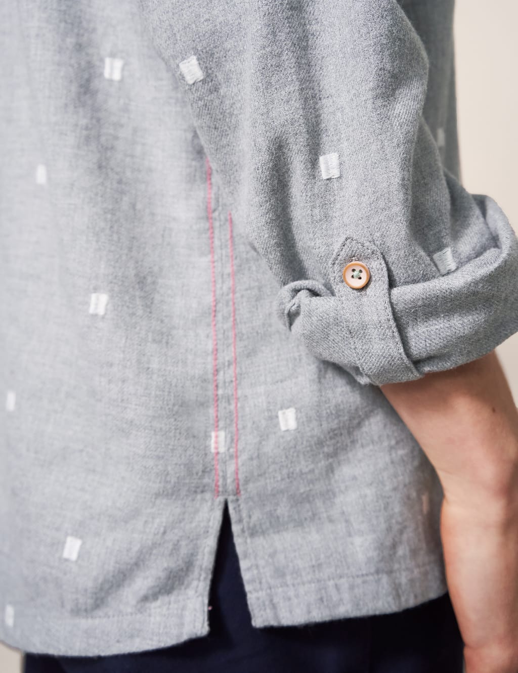 Organic Cotton Textured Collared Shirt image 4