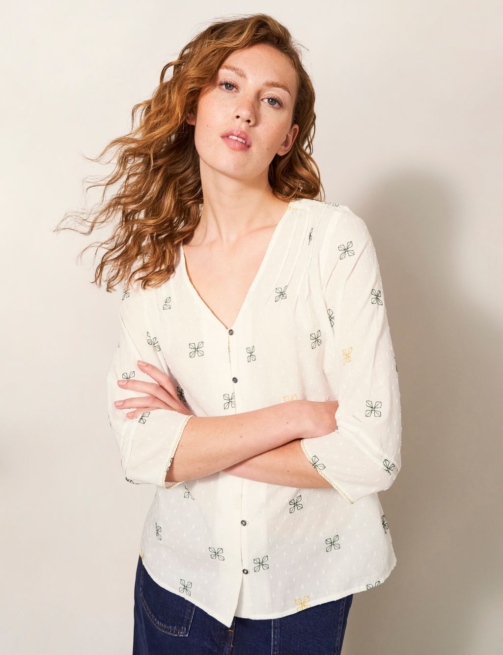 Organic Cotton Embroidered Blouse image 3