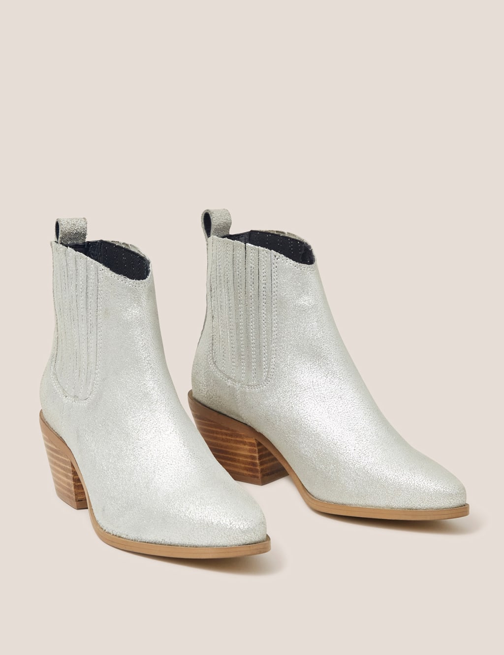 Ladies silver ankle boots uk on sale
