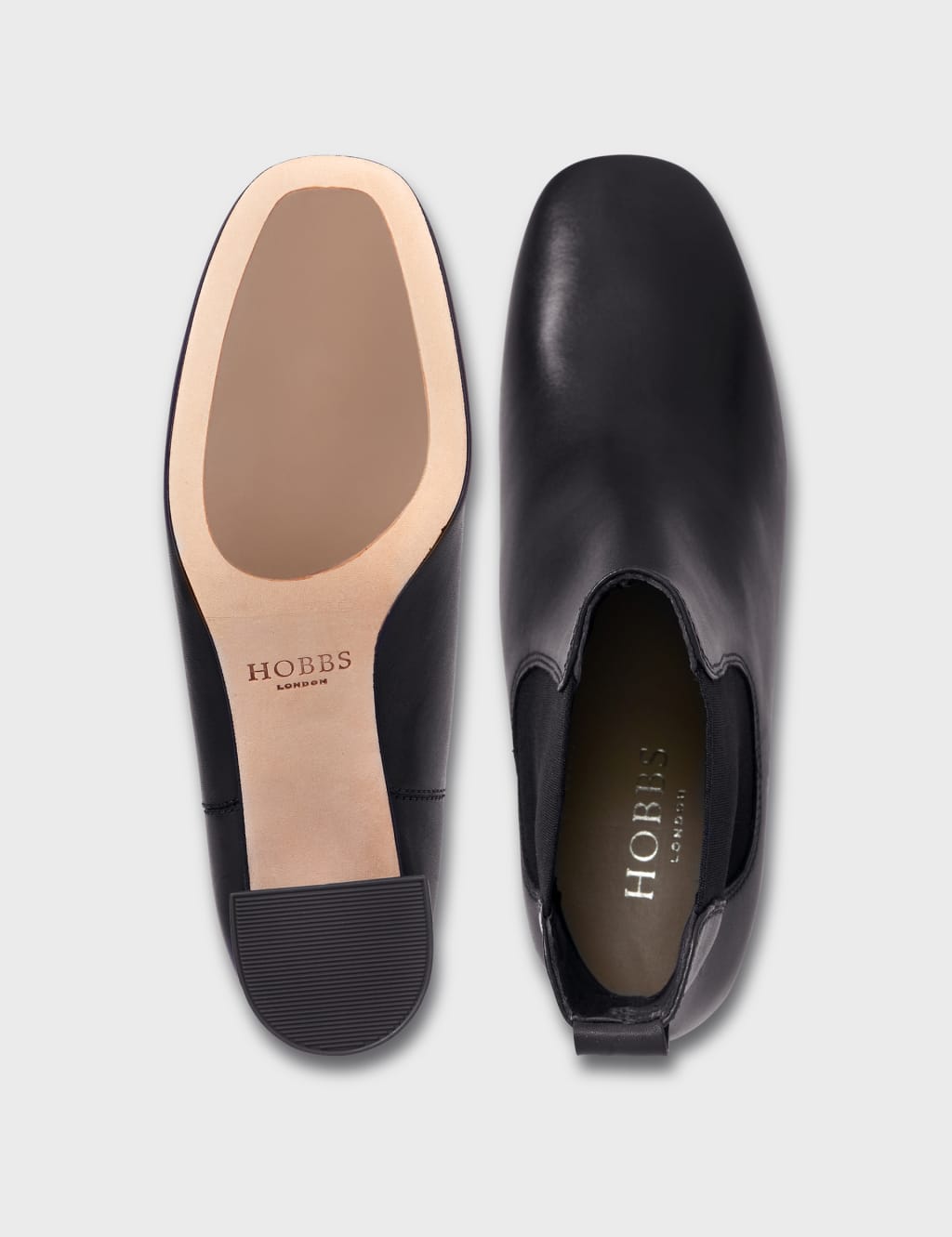 Leather Chelsea Block Heel Boots image 5
